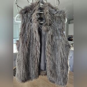 Faux Fur Vest, L